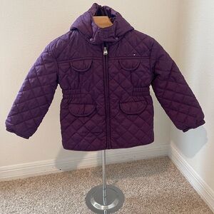Tommy Hilfiger Kids Purple Quilted Jacket